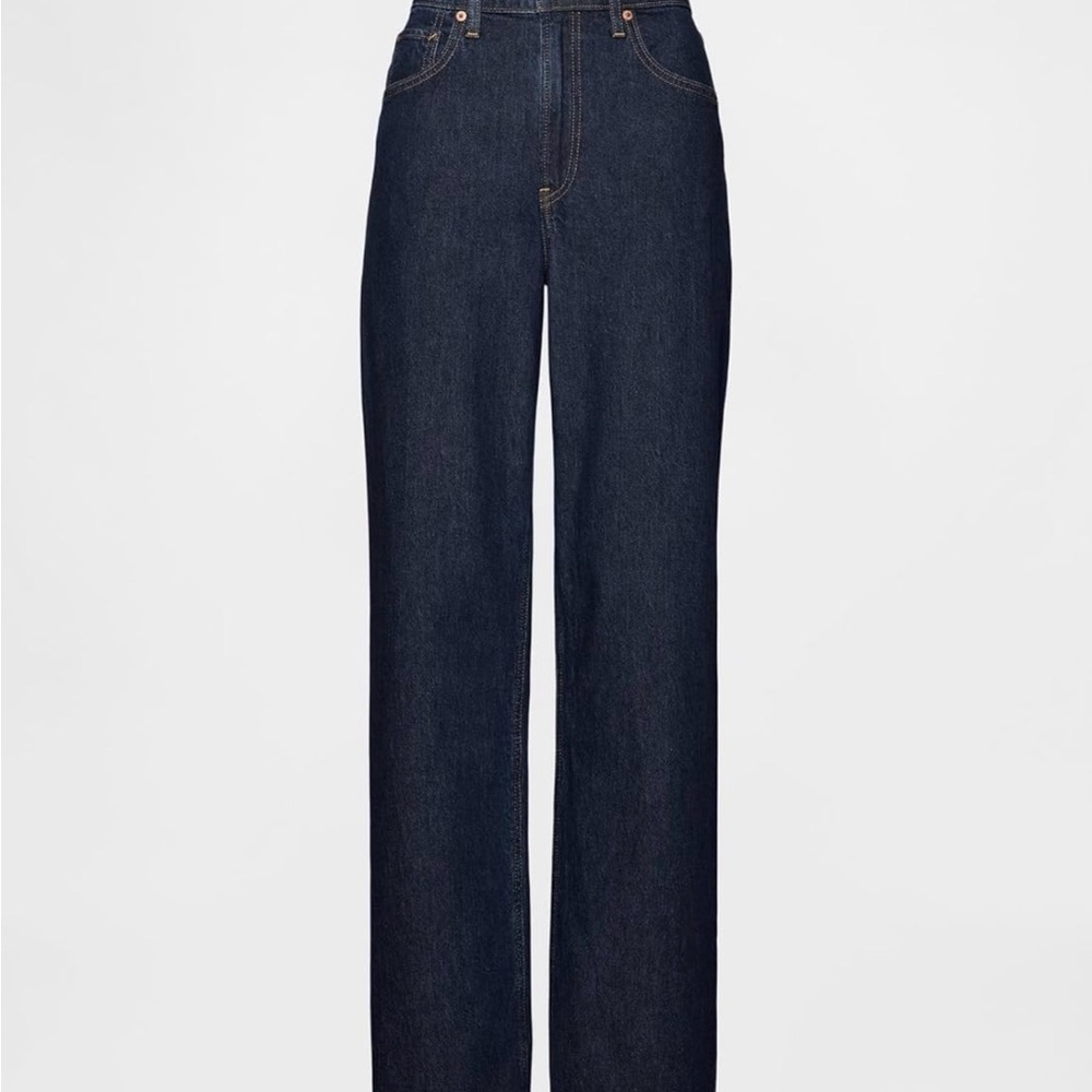GAP Women's Navy Straight Leg Jeans - Picture 4 of 4